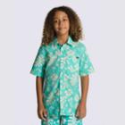 Vans Kids Always Aloha Buttondown Shirt (waterfall)