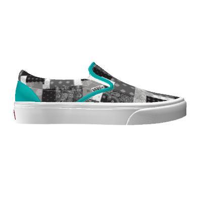 Vans Customs Paisley Patchwork Comfycush Slip-on Shoes Black