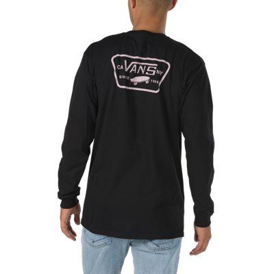 Vans Full Patch Back Long Sleeve T-shirt (black/violet Ice)