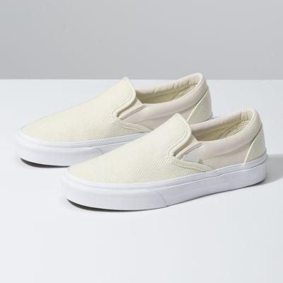 Vans Herringbone Slip-on (white Asparagus/true White)
