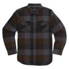 Vans Boys Box Flannel Shirt (black-asphalt)
