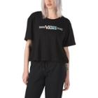 Vans Shine It Iridescent Bell Crop Tee (black)