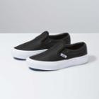Vans Kids Perf Leather Slip-on Shoe (black)