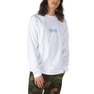 Vans Easy Box Long Sleeve T-shirt (white/turkish Tile)