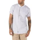 Vans Houser Ss Buttondown Shirt (white Stripe)