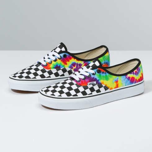 Vans Customs Tie Dye Checkerboard Authentic (customs)