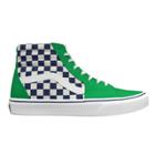 Vans Mens Customs Sk8-hi (green & Navy Check)