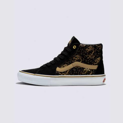 Vans Lunar New Year Skate Sk8-hi Shoe (black/gold)