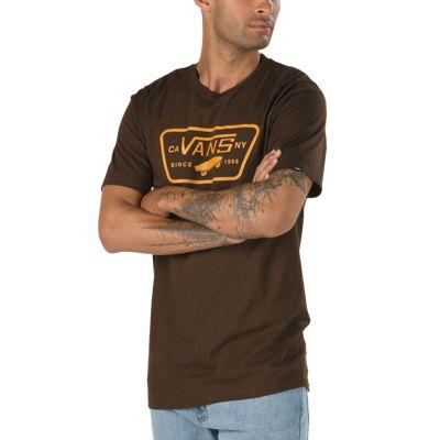 Vans Full Patch T-shirt (dark Chocolate/golden Yellow)