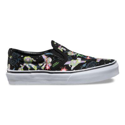 Vans Kids Toy Story Slip-on (buzz Lightyear/true White)