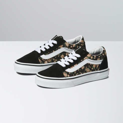 Vans Kids Rose Dreams Old Skool Shoe (black/white)