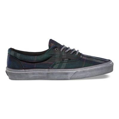 Vans Shoes Over Washed Plaid Era Ca (nine Iron/blanc De Blanc)