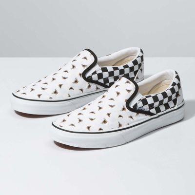 Vans Customs Bees Checkerboard Slip-on Wide (customs)