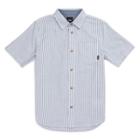 Vans Boys Houser Buttondown Shirt (dress Blues Stripe)