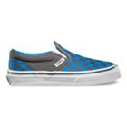 Vans Shoes Kids Checkerboard Slip-on (pewter/brilliant Blue)