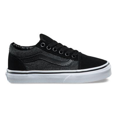 Vans Kids Suede & Suiting Old Skool (black)