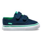 Vans Toddlers Pop Brigata V (dress Blues/kelly Green) Kids Shoes