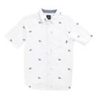 Vans Boys Houser Short Sleeve Buttondown Shirt (palm Ditsy)