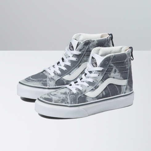Vans Kids Sk8-hi Zip Shoe (grey/purple)