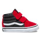 Vans Toddler Suede Suiting Sk8-mid Reissue V (racing Red/black Denim)