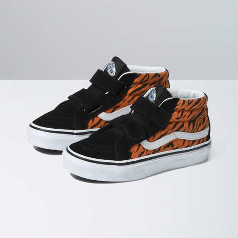 Vans Kids Sk8-mid Reissue V (tiger Black/true White)