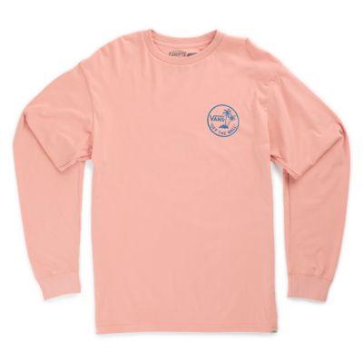 Vans Vintage Mini Palm Long Sleeve T-shirt (baltic-rose Tan)
