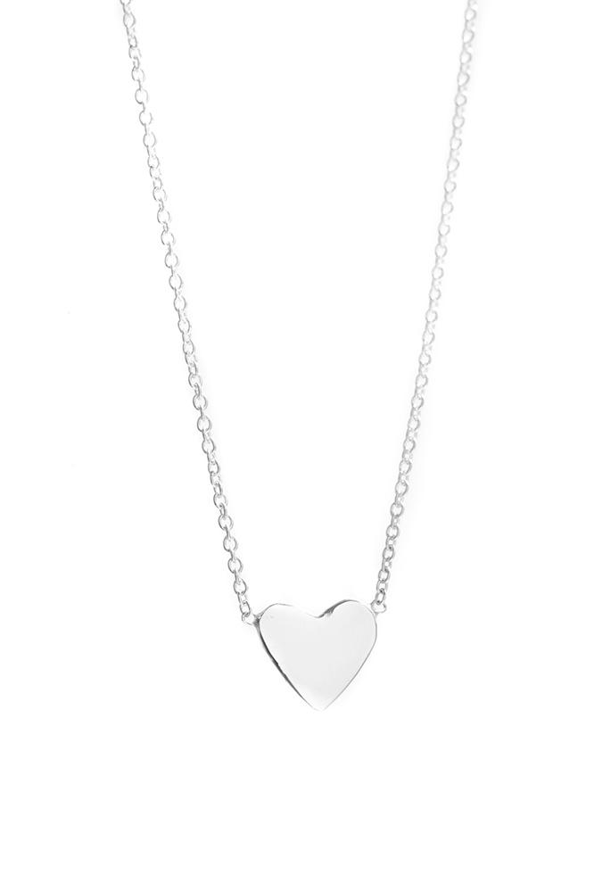 Velvet Clothing Heart Necklace By Ariel Gordon-silver-agordon