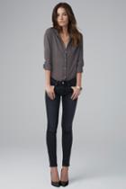 Velvet Clothing Toni Skinny Jean In Lead-lead-denim