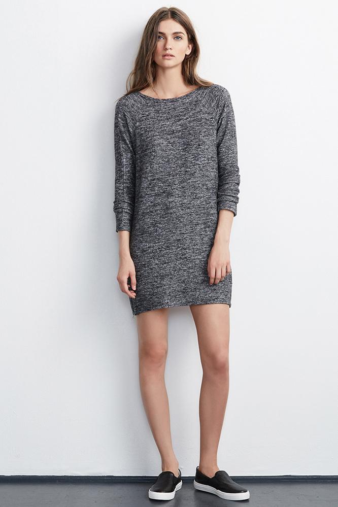 Velvet Clothing Sena Cozy Jersey Shift Dress-marled-cozyjersey