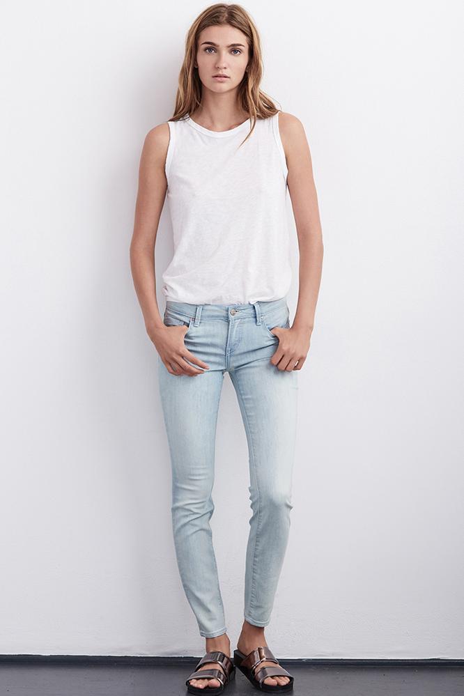 Velvet Clothing Toni Skinny Jean In Ice-ice-denim