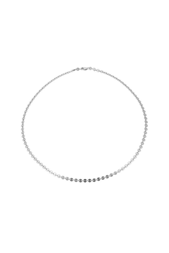 Velvet Clothing Disc Chain Choker By Mara Carrizo Scalise-silver-mcs