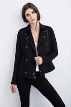 Velvet Clothing Manthis French Terry Moto Jacket-black-frenchterry