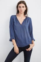 Velvet Clothing Azalea Ruffle Challis Top-classic-rychallis