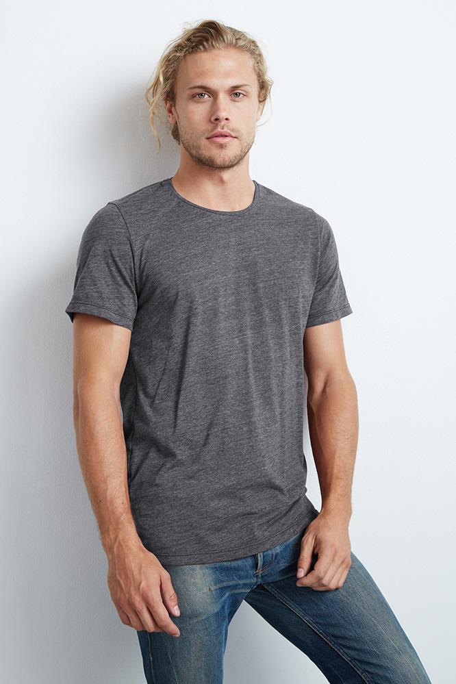 Velvet Men Zealand Heather Jersey Short Sleeve Tee-pewter-hthjrs