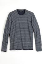 Velvet Men Salinger Double Layer Jersey Stripe Top-midnight-jerseystripe