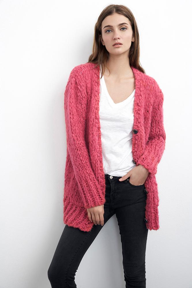 Velvet Clothing Anais Boyriend Cardigan-flamingo-boyfriendcardi