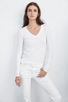 Velvet Clothing Blaire Original Slub Tee-white-velorig