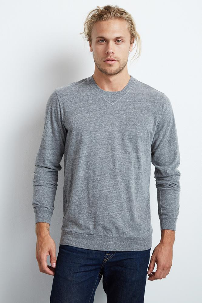Velvet Men Zion Heather Jersey Top-hthgrey-suededjersey