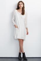 Velvet Clothing Annmarie Chiffon Embroidered Dress-cream-chiffonemb