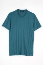 Velvet Men Samsen Whisper Classic V-neck Tee-aquaria-cottonerseylt