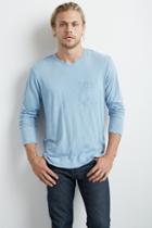 Velvet Men Ignacio Long Sleeve Pocket Tee-french-linencot