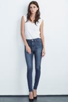 Velvet Clothing Lilly High Rise Skinny Jean In Classic-classic-denim