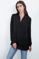 Velvet Clothing Sandra Open Back Challis Top-black-rayonchallis
