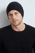 Velvet Men Mark Cozy Jersey Beanie-black-cozhthjrs