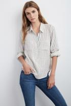 Velvet Clothing Darlita Gingham Shirt-stripe-dfgpldstp
