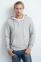Velvet Men Beech Cheveron Fleece Hoodie-heathergrey-chvflc