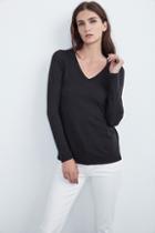 Velvet Clothing Blaire Original Slub Tee-black-velorig