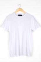 Velvet Men Gavin Jersey Classic Crew Neck Tee-white-cottonjersey
