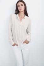 Velvet Clothing Tegan Woven Button-down Top-coconut-cottonslub