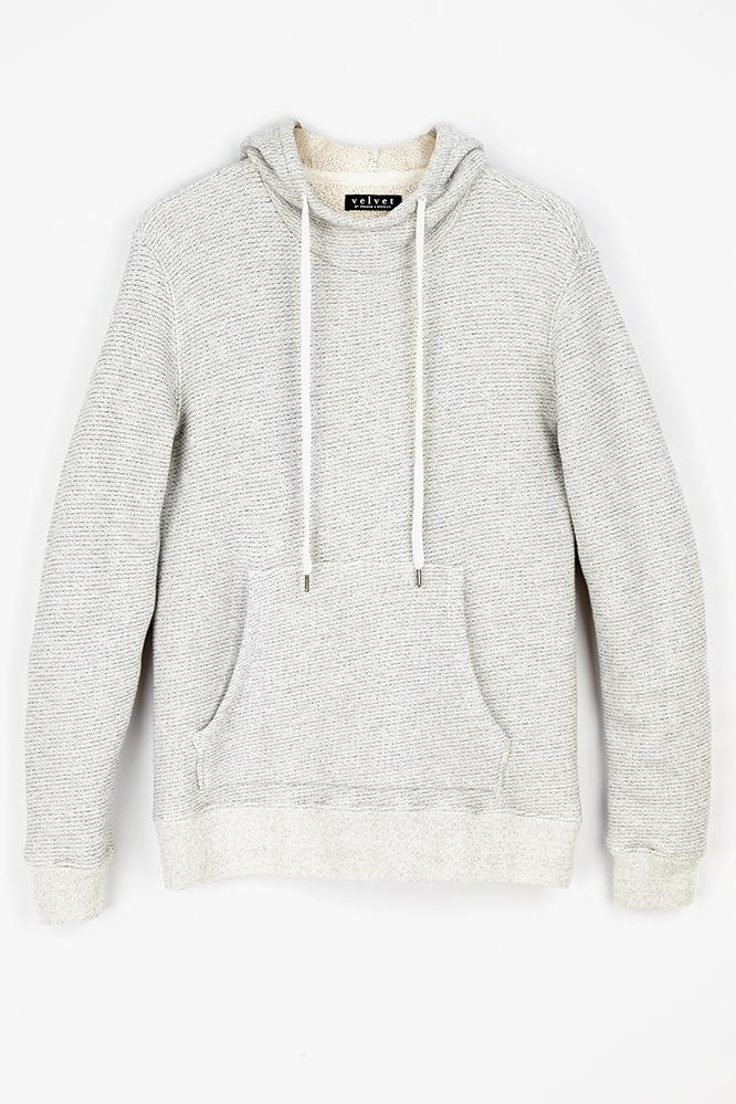 Velvet Men Lowell Heavy French Terry Hoodie-heather Grey-heavyftry